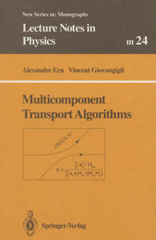 Paperback Multicomponent Transport Algorithms Book