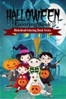 Paperback Halloween Coloring Book [Large Print] Book