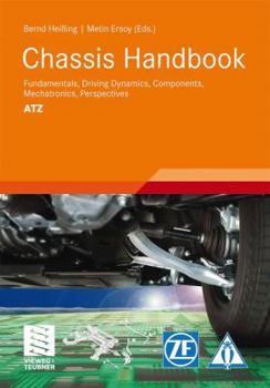 Hardcover Chassis Handbook: Fundamentals, Driving Dynamics, Components, Mechatronics, Perspectives Book