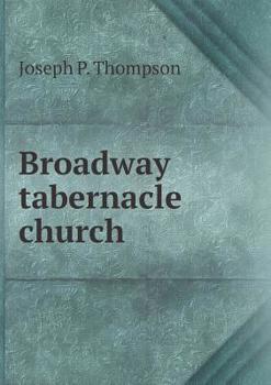 Paperback Broadway tabernacle church Book