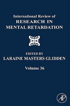 Hardcover International Review of Research in Mental Retardation: Volume 36 Book