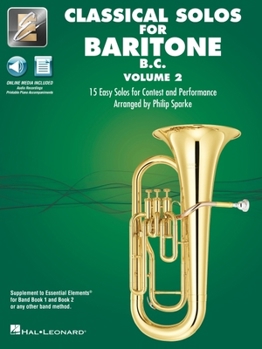 Paperback Essential Elements Classical Solos for Baritone B.C. - Volume 2: 15 Easy Solos for Contest & Performance with Online Audio & Printable Piano Accompani Book