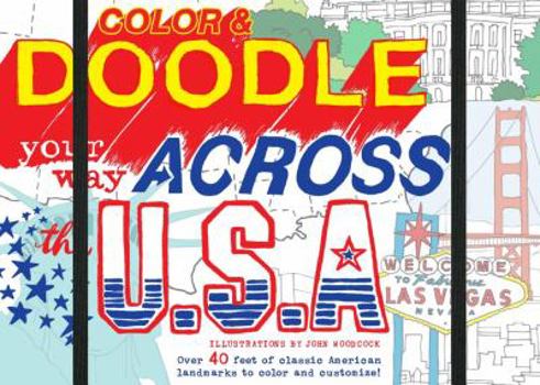 Hardcover Color and Doodle Your Way Across the USA Book