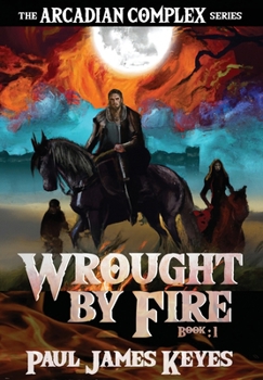 Hardcover Wrought by Fire: A Dark Epic Fantasy [Large Print] Book