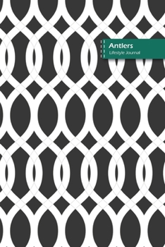 Paperback Antlers Lifestyle Journal, Blank Write-in Notebook, Dotted Lines, Wide Ruled, Size (A5) 6 x 9 In (Gray) Book