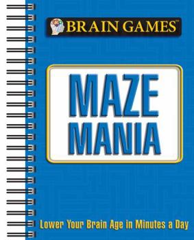 Spiral-bound Brain Games Maze Mania Book