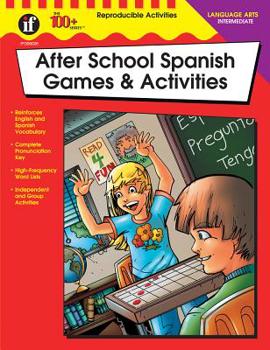 Paperback After School Spanish Games & Activities, Grades 3 - 5 Book