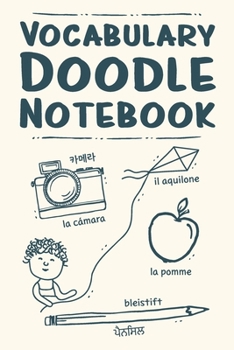 Paperback Vocabulary Doodle Notebook Book