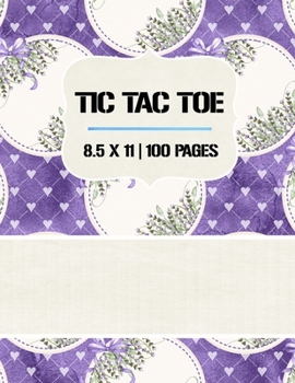 Paperback Tic Tac Toe: Tic Tac Toe Notebook, 100 Pages, Soft Matte Cover, 8.5 x 11 Book