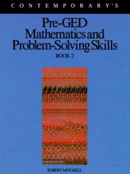 Paperback Pre-GED Mathematics and Problem-Solving Skills Book