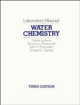 Paperback Water Chemistry, Laboratory Manual Book
