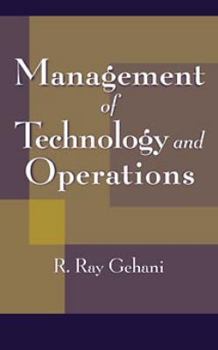 Hardcover Management of Technology and Operations Book
