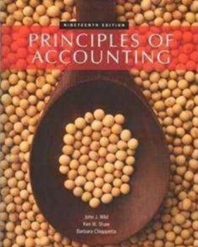 Paperback Principles of Accounting 19th Edition 19e Book