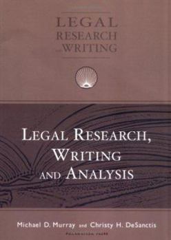 Hardcover Murray and Desanctis' Legal Research, Writing and Analysis Book