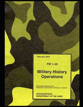 Paperback FM 1-20 Military History Operations Book