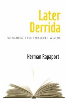 Paperback Later Derrida: Reading the Recent Work Book
