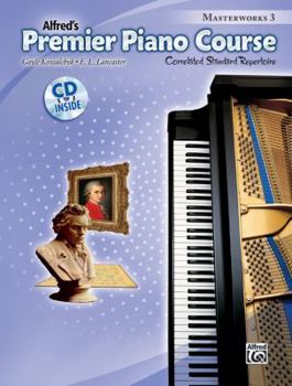 Paperback Premier Piano Course Masterworks, Bk 3: Correlated Standard Repertoire, Book & Online Audio Book