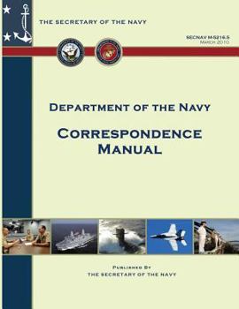 Paperback Correspondence Manual: SECNAV Manual M-5216.5 Book