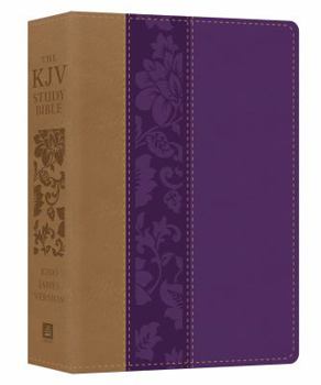 Imitation Leather The KJV Study Bible - Large Print [violet Floret] [Large Print] Book