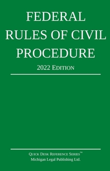 Paperback Federal Rules of Civil Procedure; 2022 Edition: With Statutory Supplement Book