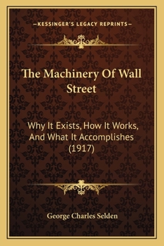 The Machinery of Wall Street