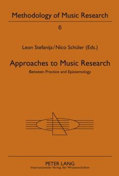 Hardcover Approaches to Music Research: Between Practice and Epistemology Book