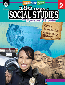 Paperback 180 Days of Social Studies for Second Grade: Practice, Assess, Diagnose Book