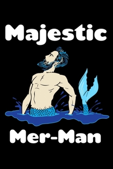 Paperback Majestic Merman: Comic Book Notebook Paper Book