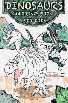 Paperback Dinosaurs Coloring Book For Kids Book