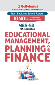 Paperback MES-53 Educational Management, Planning and Finance Book