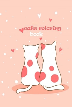 Paperback cats coloring book: cats coloring book for kids, cats drawing 40 pages size 6×9 Book