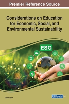 Hardcover Considerations on Education for Economic, Social, and Environmental Sustainability Book