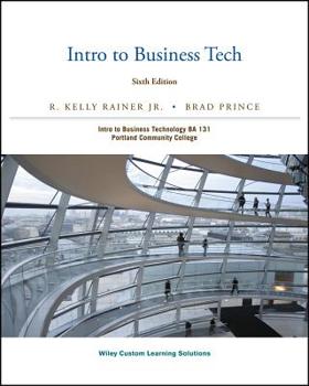 Paperback Intro to Business Tech Custom BA 131 Portland Community College Book