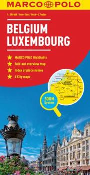 Map Belgium/Luxembourg Marco Polo Map Book