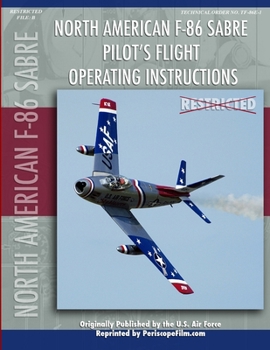 Paperback F-86 Sabre Pilot's Flight Operating Manual Book