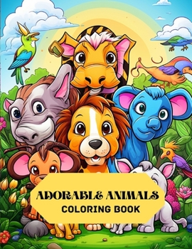 Paperback Adorable Animals Coloring Book