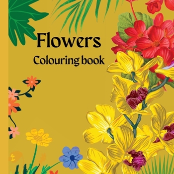 Paperback Flowers Coloring Book
