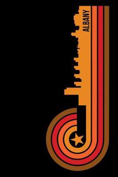 Albany: 6x9 College Ruled Notebook To Write In with Skyline of Albany, New York