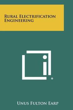 Paperback Rural Electrification Engineering Book