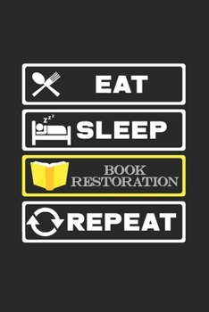 Paperback East sleep Book Restoration repeat: 6x9 Book restoration - dotgrid - dot grid paper - notebook - notes Book