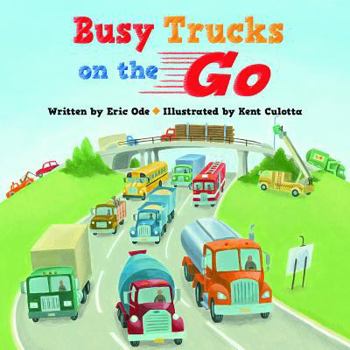 Hardcover Busy Trucks on the Go Book