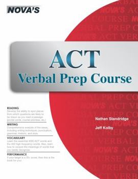 Paperback ACT Verbal Prep Course Book