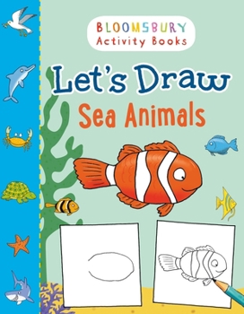 Paperback Let's Draw Sea Animals Book