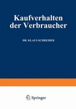 Paperback Kaufverhalten Der Verbraucher [German] Book