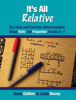 Paperback It's All Relative: Key Ideas and Common Misconceptions about Ratio and Proportion, Grades 6-7 Book