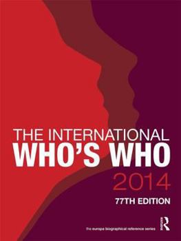 Hardcover The International Who's Who 2014 Book