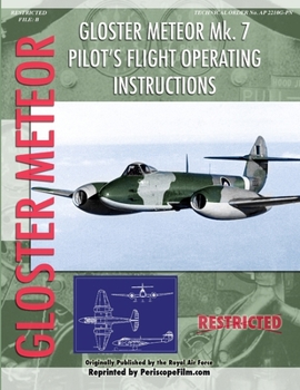 Paperback Gloster Meteor Pilot's Flight Operating Instructions Book