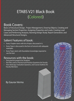 Hardcover ETABS V21 Black Book: (Colored) Book