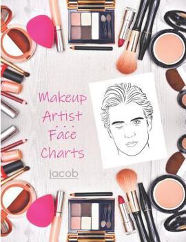Paperback Makeup Artist Face Charts: Jacob Book