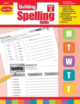 Paperback Building Spelling Skills, Grade 6 Teacher Edition Book